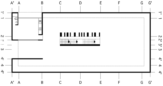 apartment building 50-50, ground floor plan