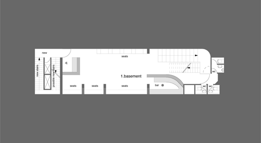 public life, erweiterung, 1.untergeschoss