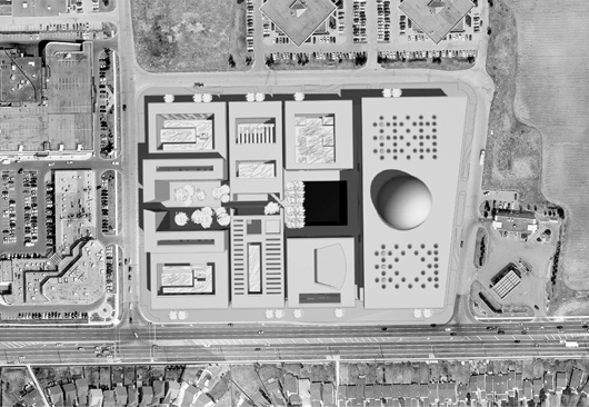 wettbewerb koptisches zentrum sankt mark's, luftbild